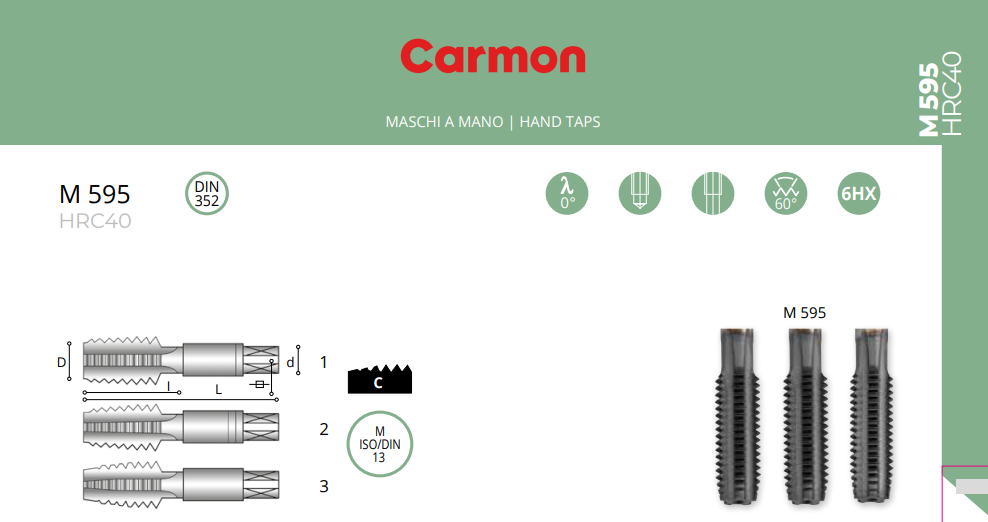 Carmon Takım Kılavuzu 40-55 HRC